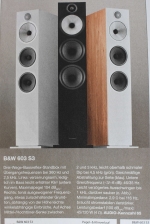 Audiofilski zvočniki B&W 603s